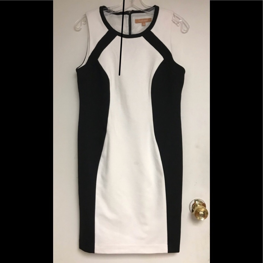 ELLEN TRACY black and white dress